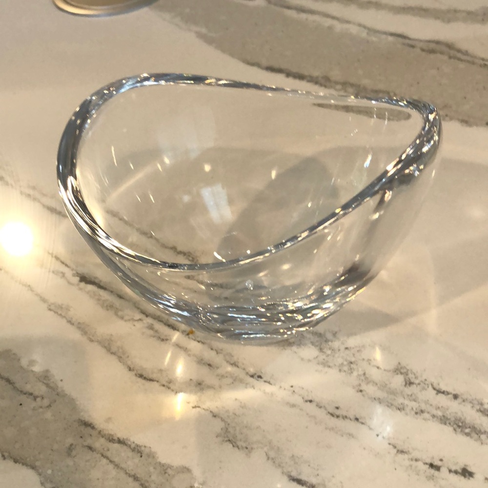 Nambe Crystal Butterfly Bowl
